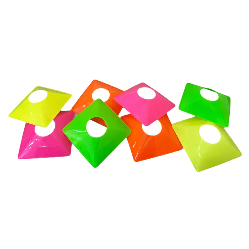 40Pcs 12cm Mini Square Cones with A Holder Set