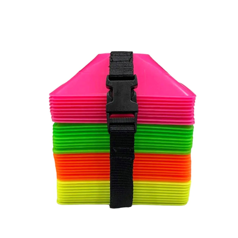 50Pcs 12cm Mini Square Cones with A Strap Set