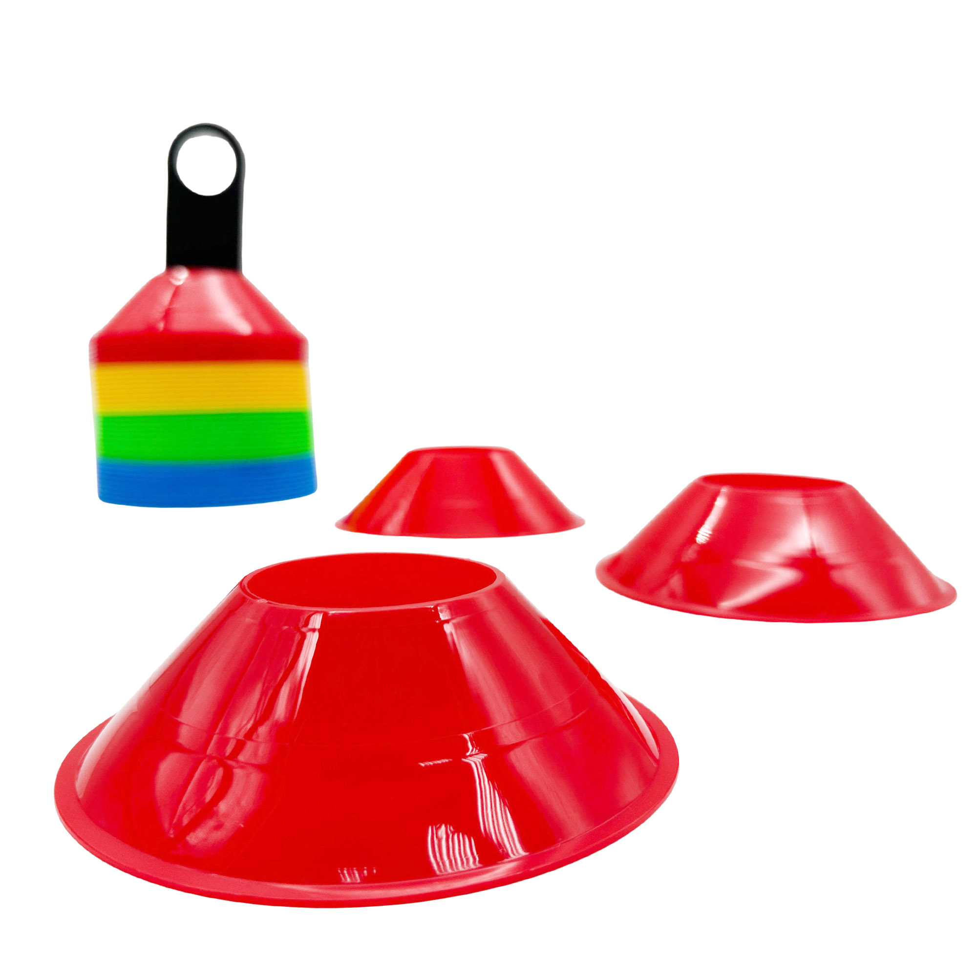 40Pcs 12cm Mini Disc Cones with A Holder Set