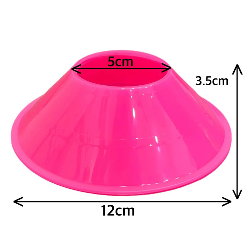 50Pcs 12cm Mini Disc Cones with A Strap Set