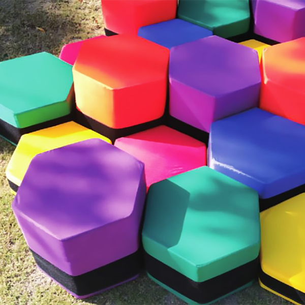 6 Pcs Hexagon Balance Stepping Stones Set