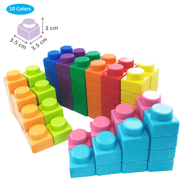 Wholesale Soft PP Building Blocks(100pcs) – Single Size 3.5cm
