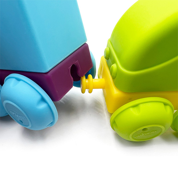 4Pcs Large Soft Cars Building Blocks Kid Toy Kit