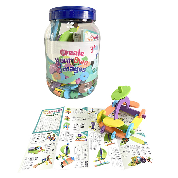 74 Pcs STEAM Creative Foam Building Blocks Set