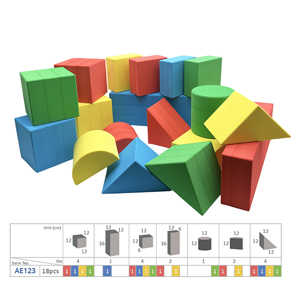 18 Pcs 12cmT Huge Foam Building Blocks Set