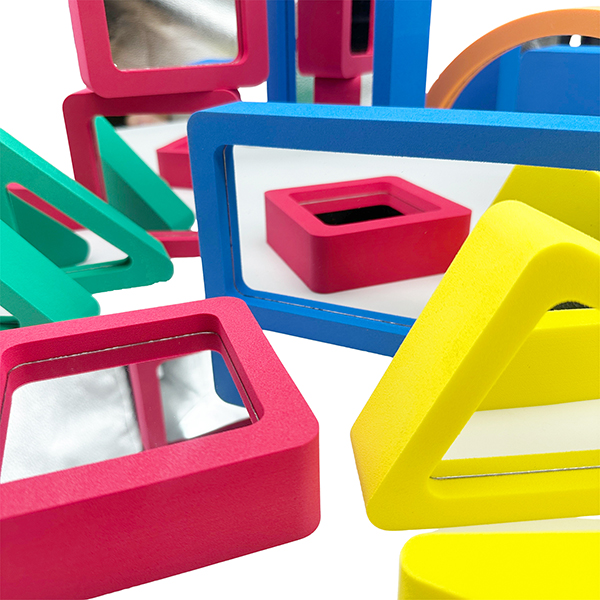 10 Pcs 4cmT Mirror Childrens Foam Building Blocks