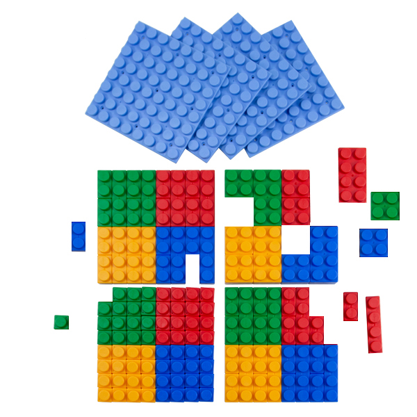 128 Pcs Soft Block Set