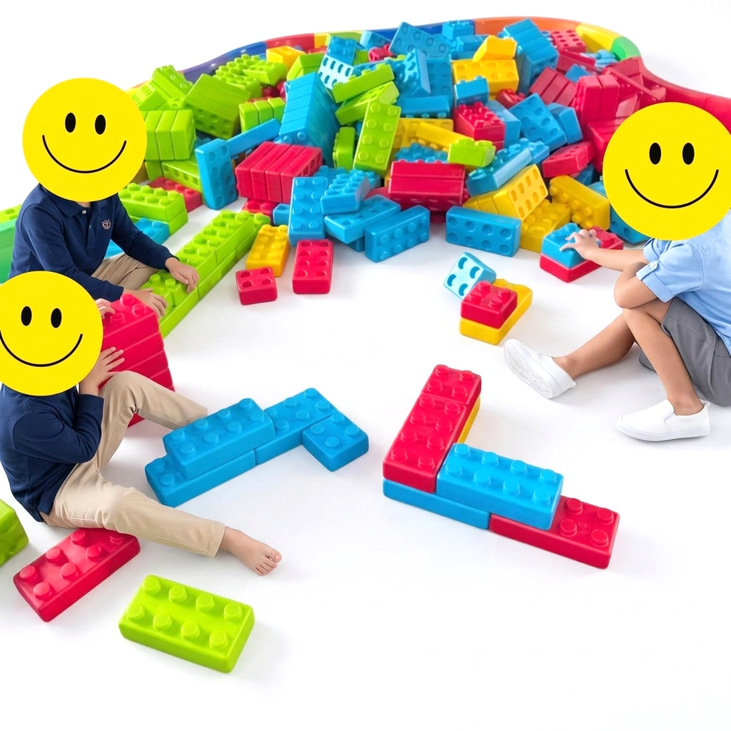 Jumbo Plastic Blocks Set