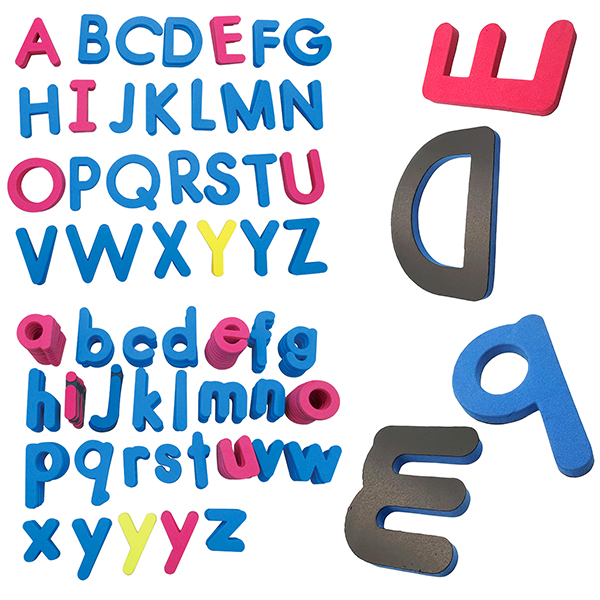 124 Pcs Foam Magnet Letters Set