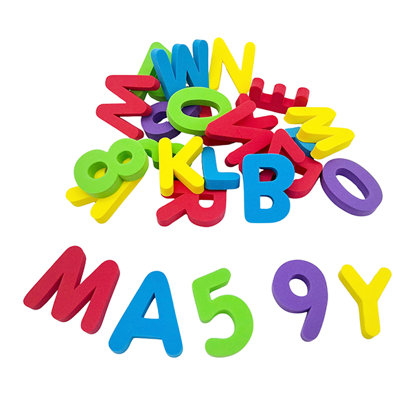 130 Pcs Foam Number & Uppercase Letter Set