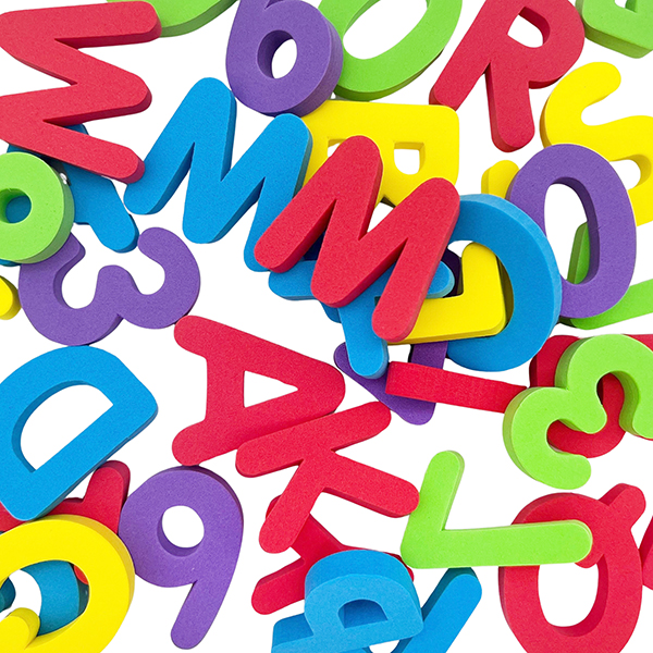 130 Pcs Foam Number & Uppercase Letter Set