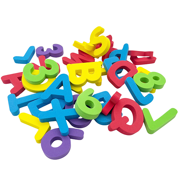 130 Pcs Foam Number & Uppercase Letter Set