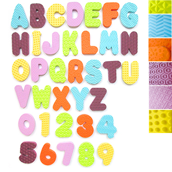 36 Pcs Eva Number & Uppercase Letter Magnet Set