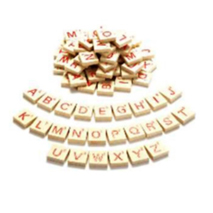 100Pcs Scrabble Tiles Set