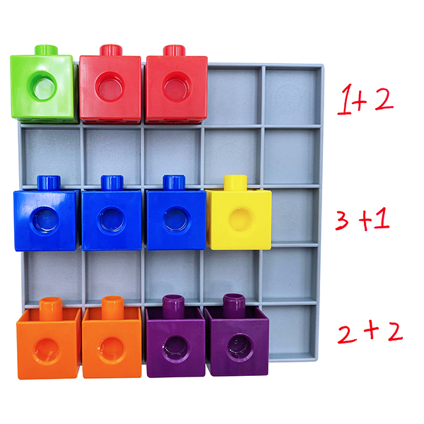 Tablero de cuadrícula matemática de plástico de 2 cm
