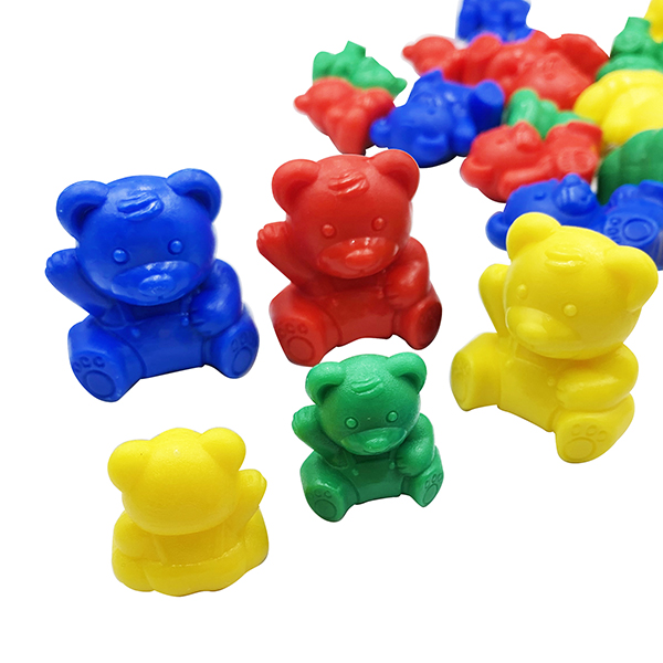 96 Pcs 4, 8, 12g Toddler Counting Bear Set