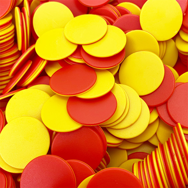800 PCS 1-Inch Two Color Counters