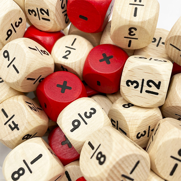 60 Pcs Fraction & Operation Dice Set