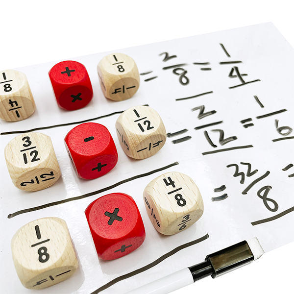 60 Pcs Fraction & Operation Dice Set