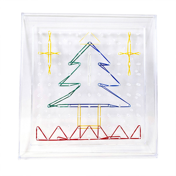 27cm Clear Double-Sided Geoboards For Kindergarten