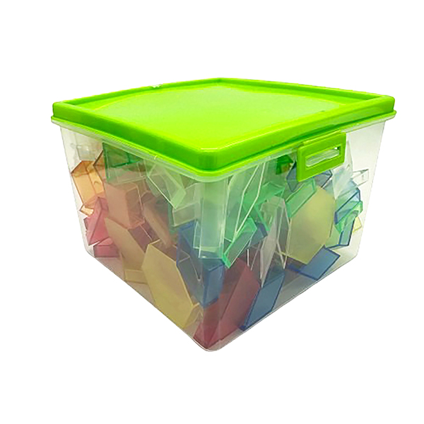 Clear 1cmT Hallow Pattern blocks Set