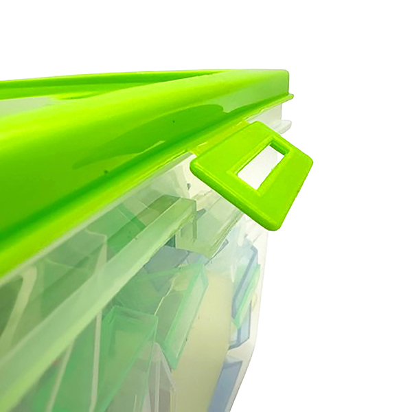 Clear 1cmT Hallow Pattern blocks Set