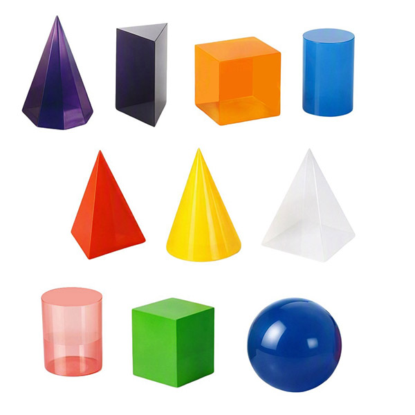 10 Pcs 20cm Jumbo 3D Geometry Shapes