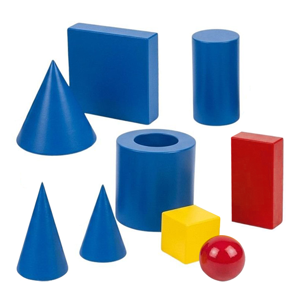 9 Pcs 5cm Hollow 3D Geometry Shapes