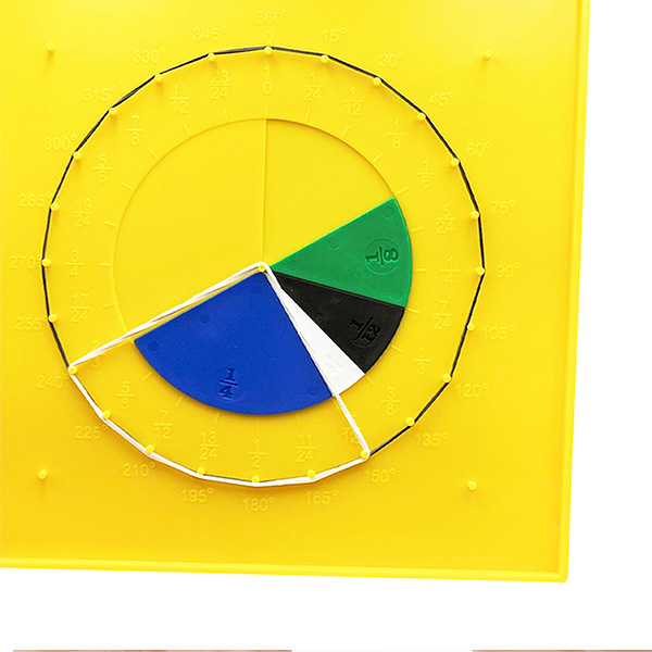 Geoboard with Fraction Circles Math Set