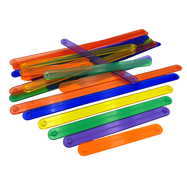 28cm Jumbo Geo Strips (24pcs, 6 Colors)