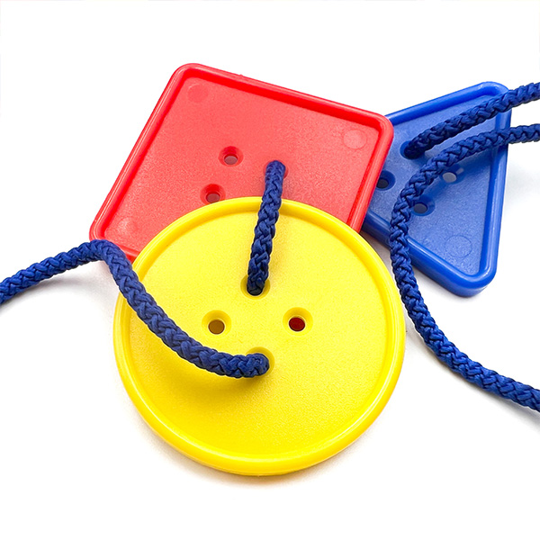 81Pcs Lacing Geo Button (3 shapes, 3 colors)