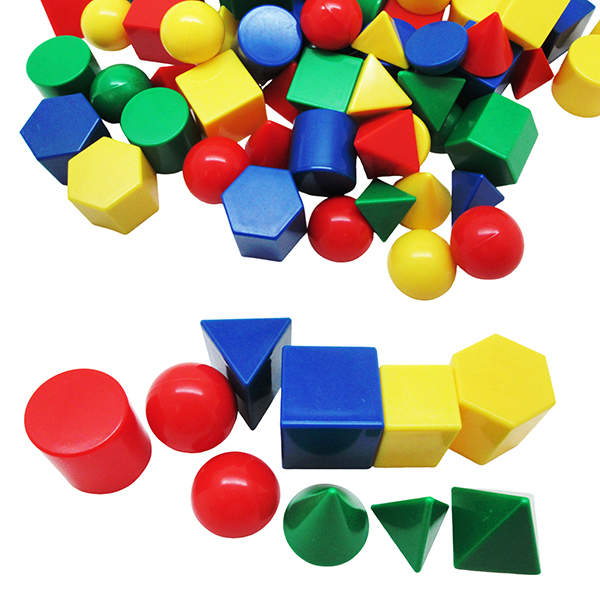 80 Pcs 2.5cm Hollow 3D Geometry Shapes
