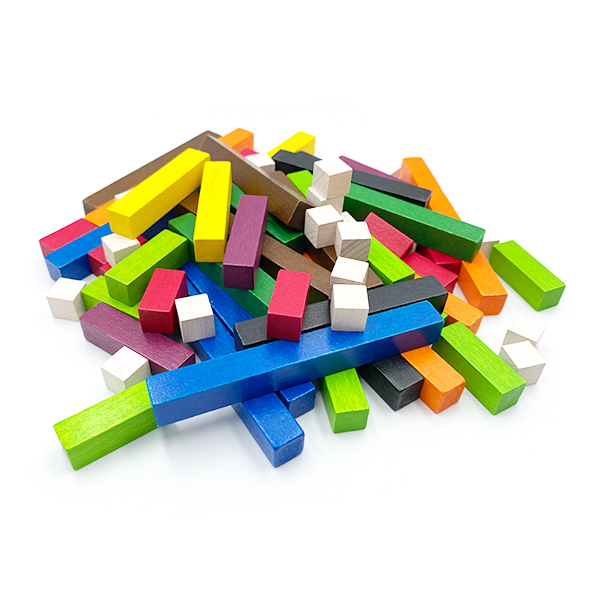 74 PCS Wooden Cuisenaire Set