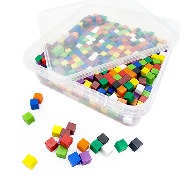 1cm 1g Solid Math Cubes Set