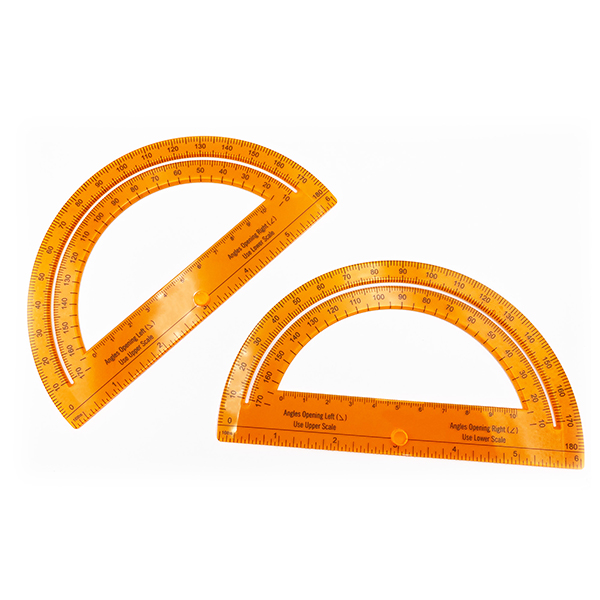 15cm 180°/360° 6 Inch protractor math tool