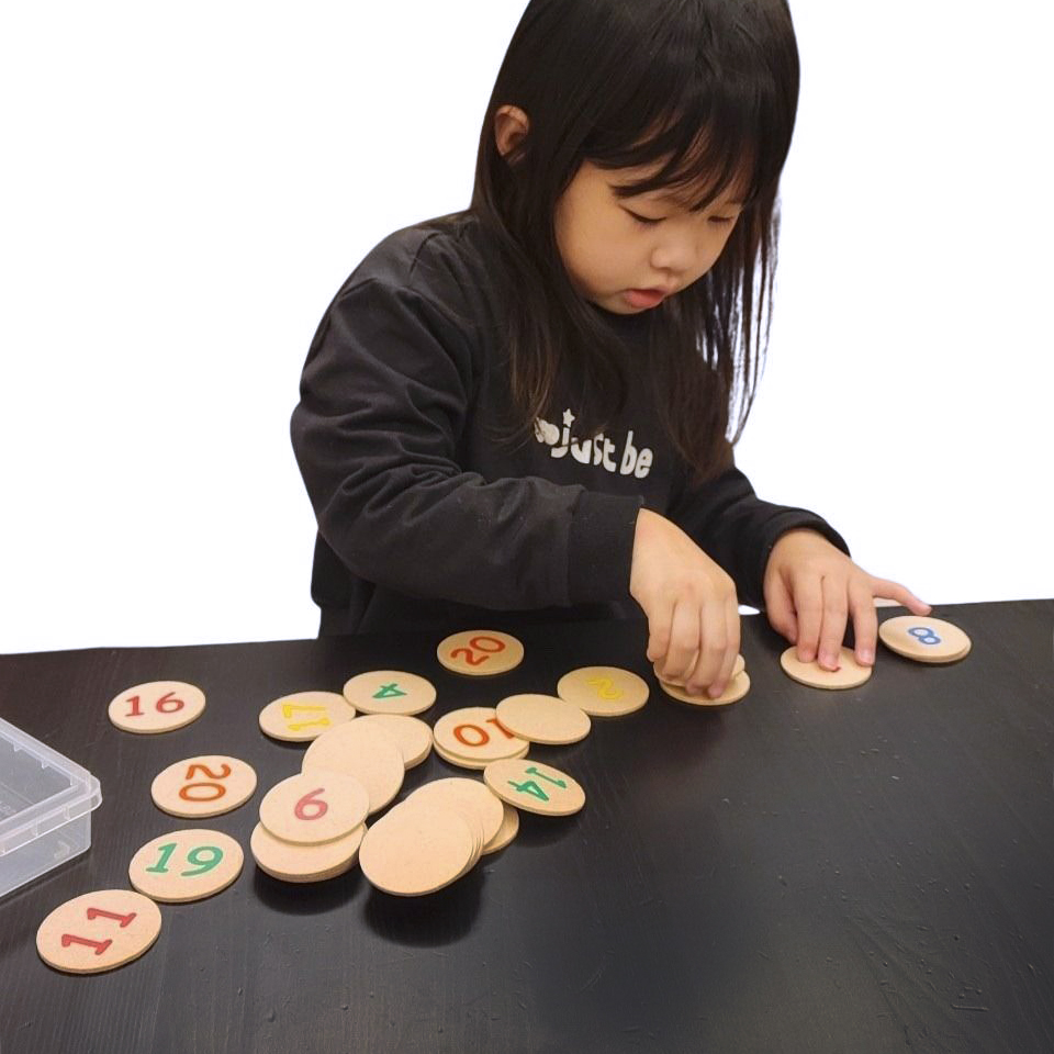 40Pcs Number Matching Game Set