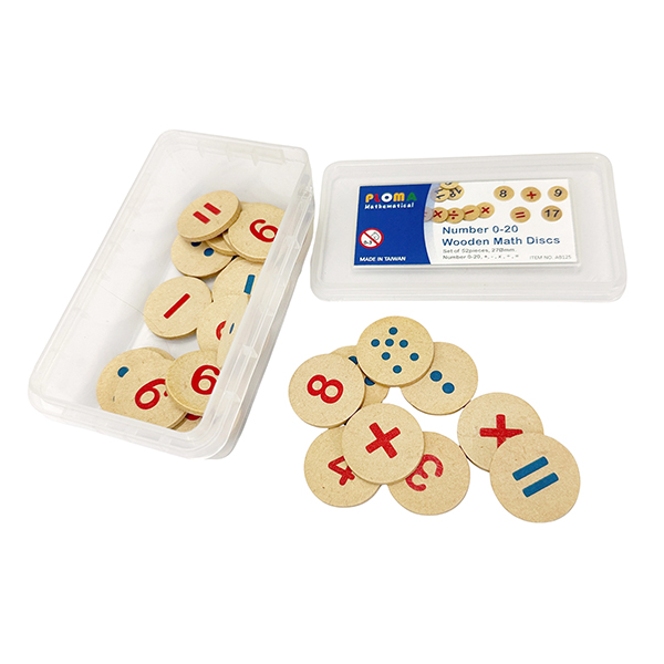 26Pcs Doule-Sided Number & Dot Math Set
