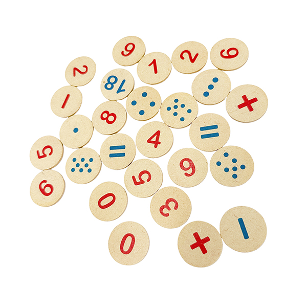 26Pcs Doule-Sided Number & Dot Math Set