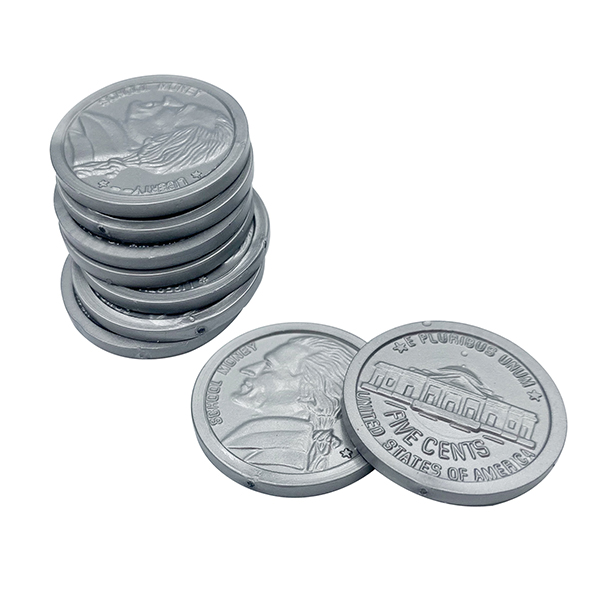 Play Money Coins Set pour fournitures pédagogiques