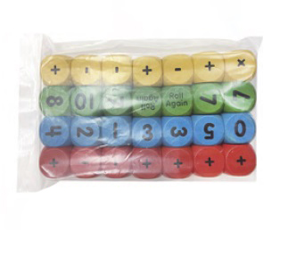28 Pcs Math Games Dice Set