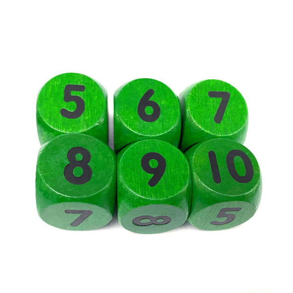 100 Pcs  5~10 Math Games Dice Set