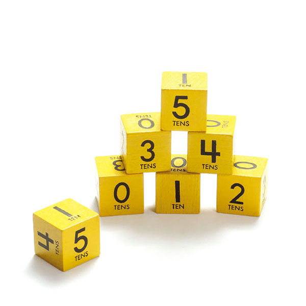 100 Pcs 0~5 Tens Math Games Dice Set