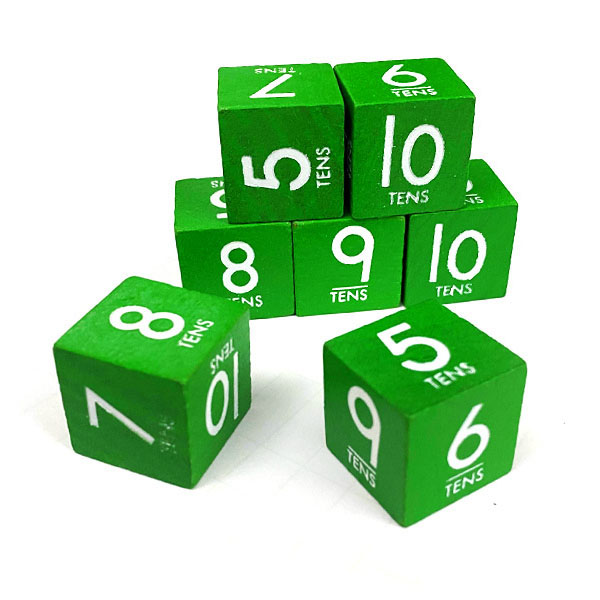 100 Pcs 5~10 Math Games Dice Set 