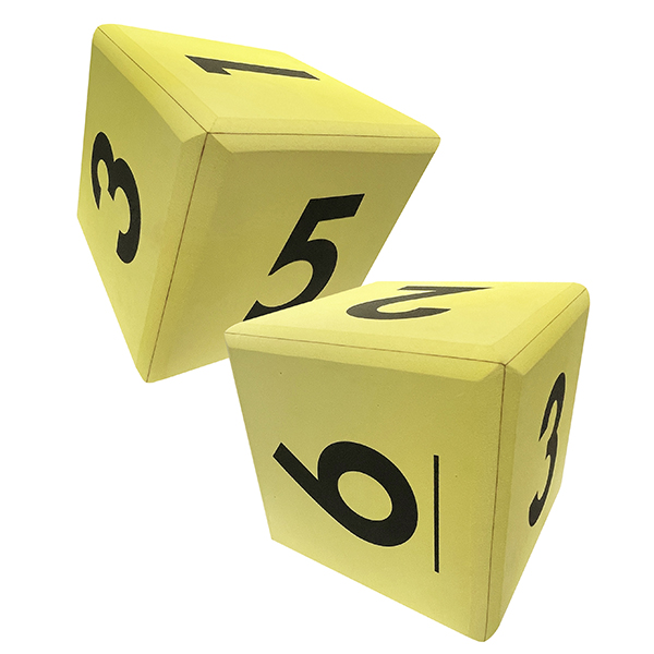 Big D6 Hollow EVA Foam Dice, 20cm