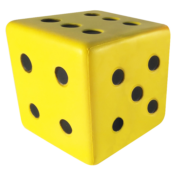 D6 PU Foam Dice with Dot, 14.7cm