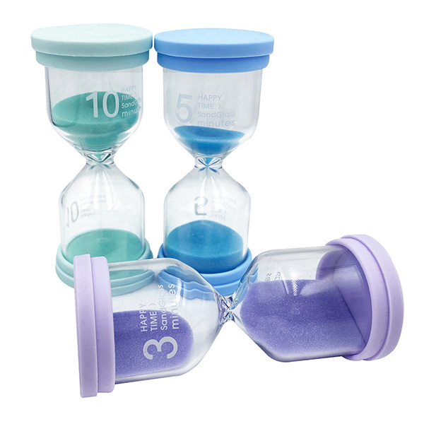 10 cm Safety Soft Silicone Glass Sand Timer