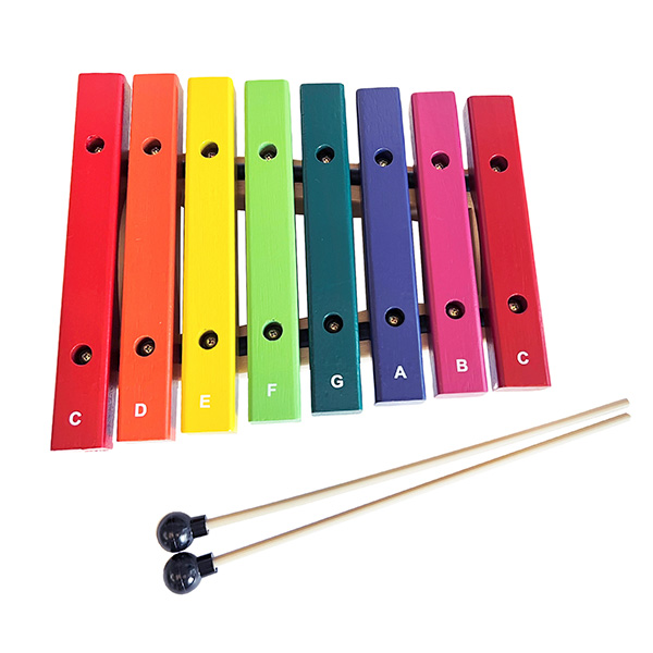 8 Tone Wooden Xylophone