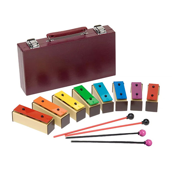 8 Notes Xylophone Musical Instrument (4 mallets, Leather case)