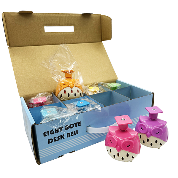 8 Tones Owl Kid Table Bell Set