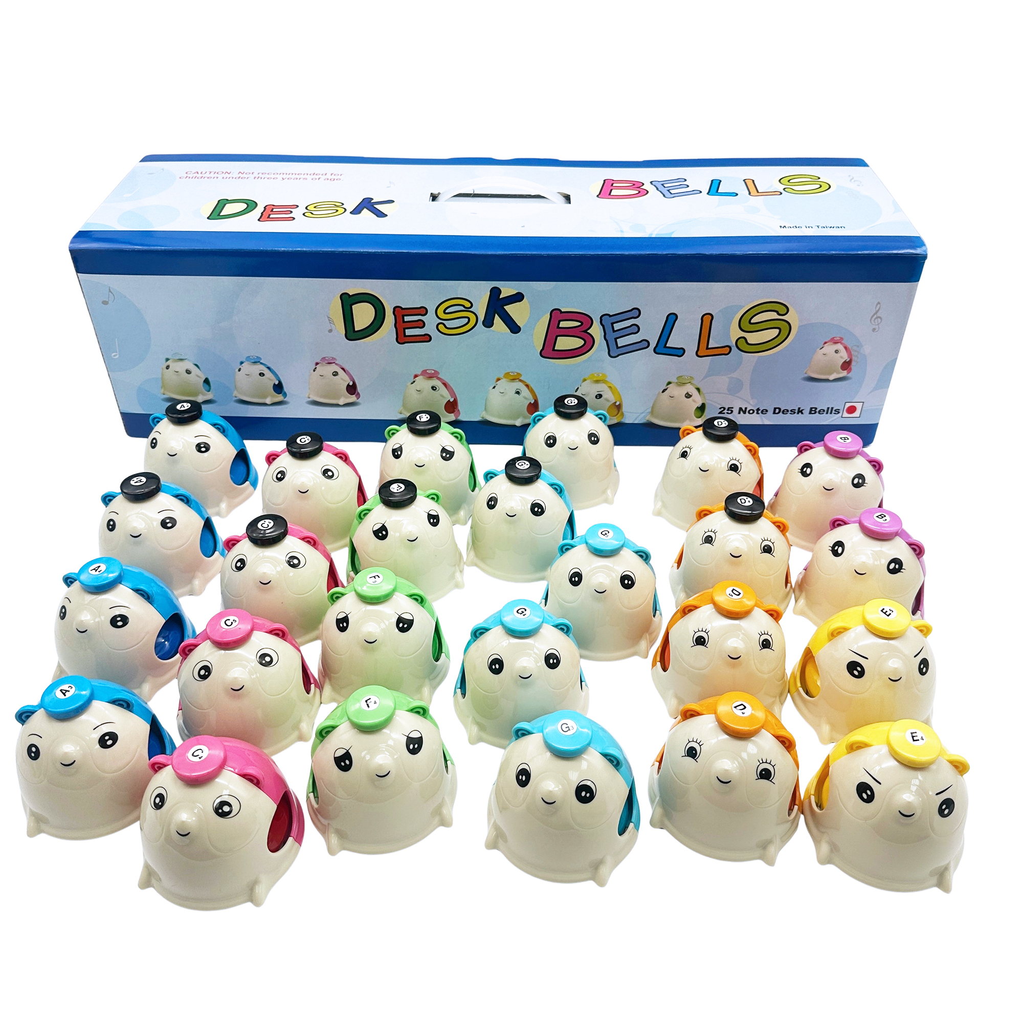 25 Tones Rainbow Mouse Kid Table Bell Set
